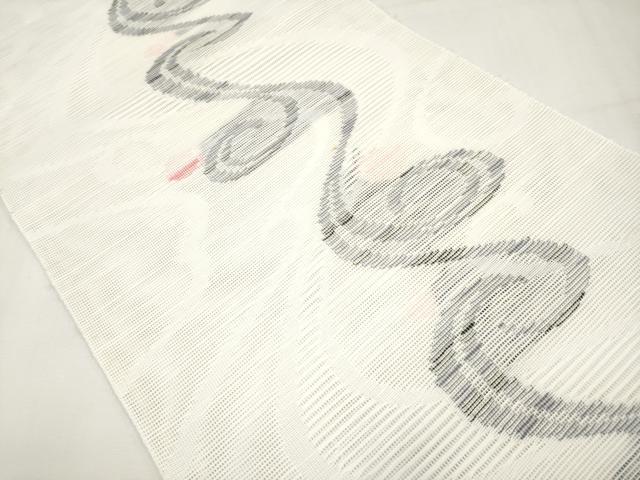 平和屋着物＊夏物　八寸名古屋帯　唐草文　CABK1982tx