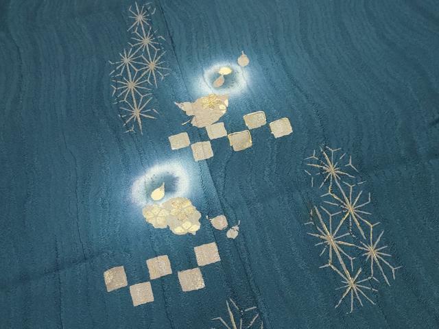 平和屋着物●訪問着　駒刺繍　成り物　蛍暈し　金彩　正絹　逸品　CABK2003gh