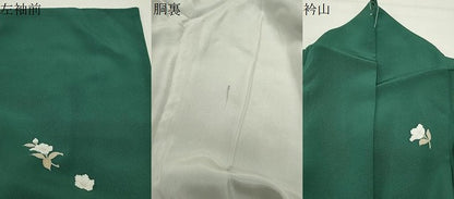 平和屋着物●訪問着　友禅　作家物　枝花文　正絹　逸品　CABK2008gh