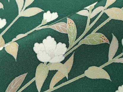 平和屋着物●訪問着　友禅　作家物　枝花文　正絹　逸品　CABK2008gh