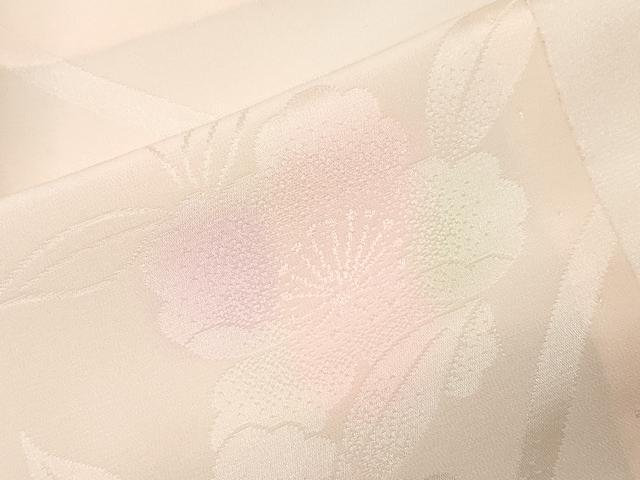 平和屋着物●振袖用長襦袢　無双仕立て　草花地紋　暈し染め　半衿刺繍　正絹　逸品　CABK2011gh