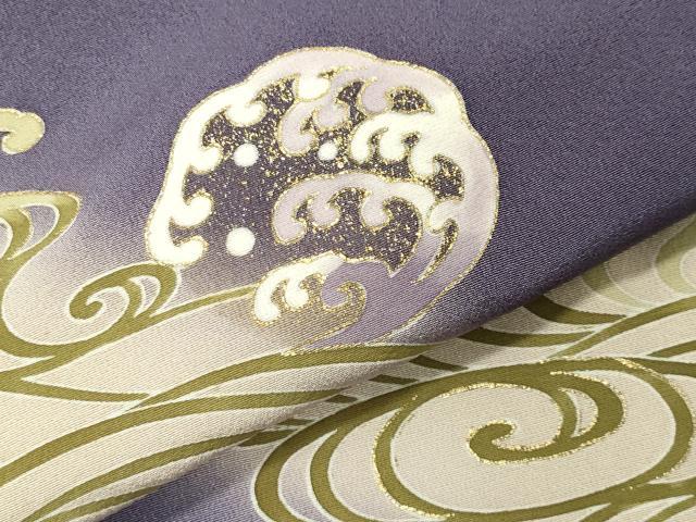 平和屋着物●訪問着　刺繍　立波宝尽くし文　暈し染め　金彩　大丸扱い　正絹　逸品　CABK2012gh