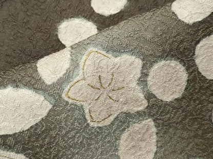 平和屋着物●十日町名門青柳高級ブランド大喜百花　訪問着　刺繍　草花文　暈し染め　金彩　やまと誂製　正絹　逸品　未使用　CABK2014gh