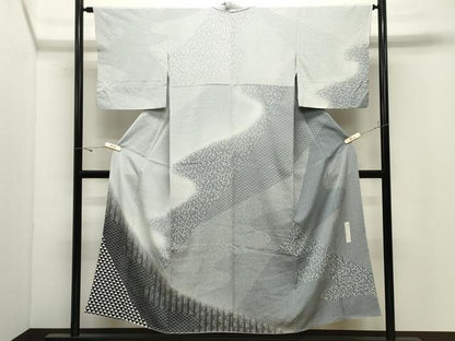 平和屋着物●伝統工芸士　築山政春　訪問着　吉祥花文　正絹　逸品　CABK2016gh