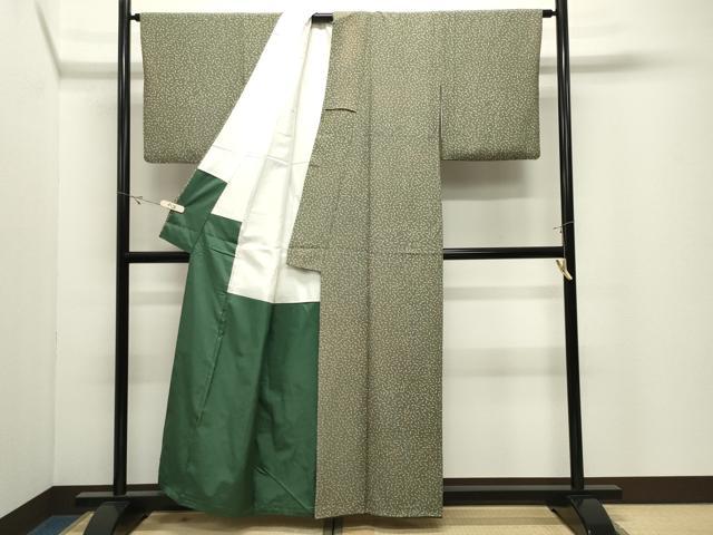 平和屋着物●上質な小紋　成り物　正絹　逸品　CABK2029gh