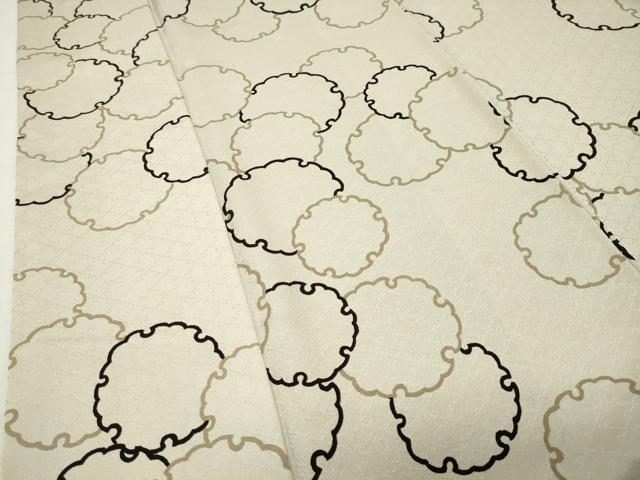 平和屋着物●上質な小紋　雪輪重ね文　正絹　逸品　CABK2035gh