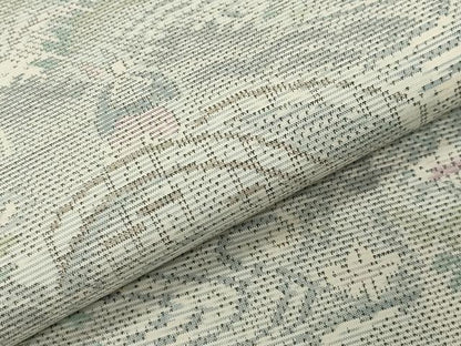 平和屋着物●本場大島紬　白大島　9マルキ　人物風景文　正絹　逸品　CABK2036gh