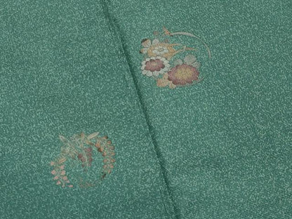 平和屋着物●本場縞大島紬　訪問着　花丸文　ますいわ屋扱い　ロング丈　正絹　逸品　未使用　CABK2042gh