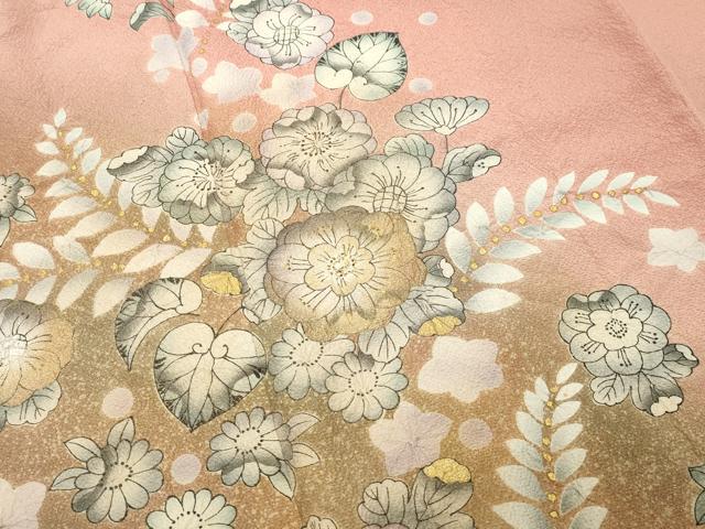 平和屋着物●訪問着　辻が花　絞り　暈し染め　金彩　正絹　逸品　CABK2046gh