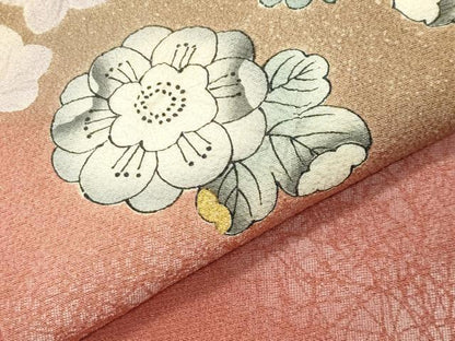 平和屋着物●訪問着　辻が花　絞り　暈し染め　金彩　正絹　逸品　CABK2046gh