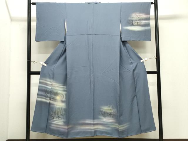 平和屋着物●訪問着　草木文　暈し染め　正絹　逸品　CABK2050gh