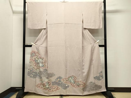 平和屋着物●色留訪問着　辻が花　絞り　正絹　逸品　CABK2055gh
