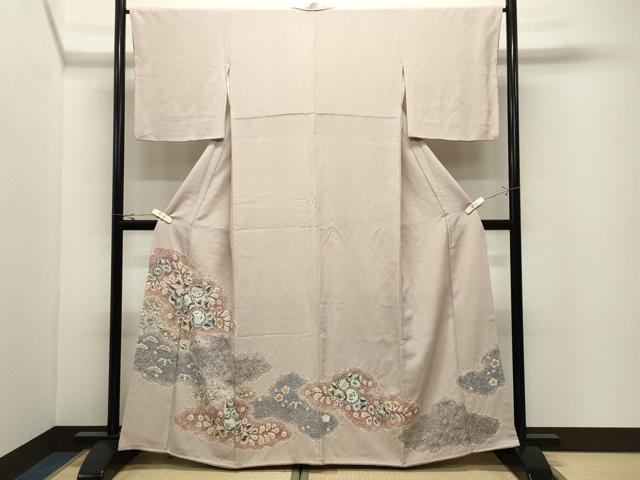 平和屋着物●色留訪問着　辻が花　絞り　正絹　逸品　CABK2055gh