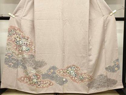 平和屋着物●色留訪問着　辻が花　絞り　正絹　逸品　CABK2055gh