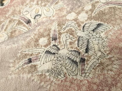 平和屋着物●色留訪問着　辻が花　絞り　正絹　逸品　CABK2055gh