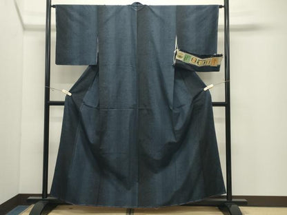 平和屋着物●本場真綿縢結城紬　100亀甲　草木間道　証紙付き　正絹　逸品　未使用　CABK2063gh