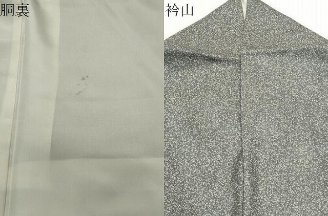 平和屋着物●訪問着　本場染大島紬　竹屋町刺繍　孔雀花文　暈し染め　金彩　正絹　逸品　CABK2067gh