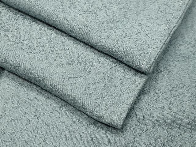 平和屋着物●上質な色無地　吉祥地紋　青磁鼠色　正絹　逸品　未使用　CABK2074gh