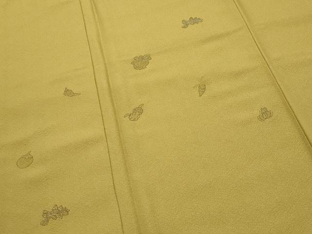 平和屋着物●訪問着　総刺繍　成り物　金糸　正絹　逸品　未使用　CABK2077gh