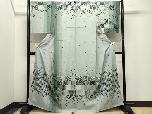 平和屋着物●訪問着　作家物　幾何学文様　金彩　さが美扱い　正絹　逸品　CABK2089gh