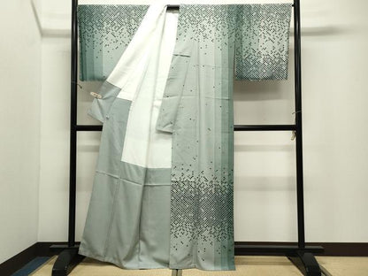 平和屋着物●訪問着　作家物　幾何学文様　金彩　さが美扱い　正絹　逸品　CABK2089gh