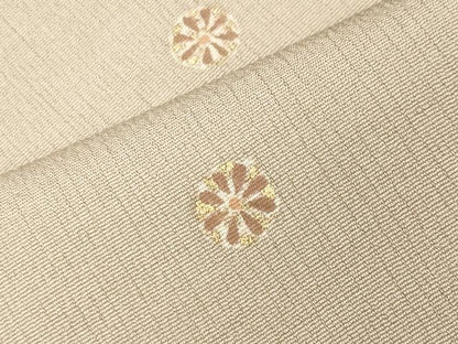 平和屋着物●上質な小紋　舞花文　金彩　正絹　逸品　CABK2091gh