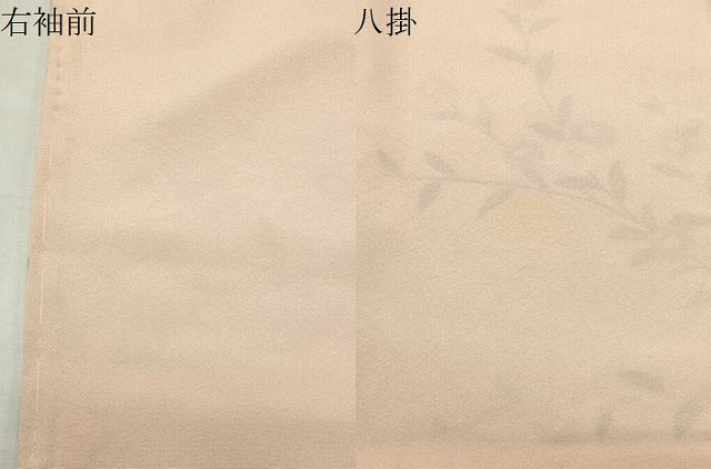 平和屋着物●訪問着　籬枝花文　暈し染め　金銀彩　正絹　逸品　CABK2093gh
