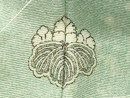 平和屋着物●人間国宝・羽田登喜男　訪問着　鴛鴦花文　暈し染め　金銀彩　正絹　逸品　未使用　CABK2098gh