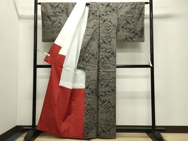 平和屋着物●本場大島紬　9マルキ　鳳凰花文　正絹　逸品　未使用　CABK2099gh