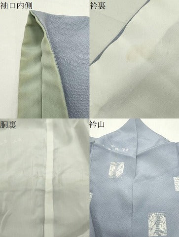 平和屋着物●上質な小紋　色紙舞桜吉祥文　正絹　逸品　CABK2105gh