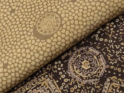 平和屋着物●本場染大島紬　訪問着　吉祥花文　金彩　ロング丈　正絹　逸品　CABK2109gh