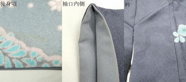 平和屋着物●十日町　名門　滝泰謹製　訪問着　辻が花　暈し染め　金通し地　ロング丈　正絹　逸品　CABK2111gh