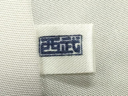 平和屋着物●訪問着　紬地　絞り　ろうけつ染　御所車花文　西武百貨店扱い　正絹　逸品　CABK2116gh