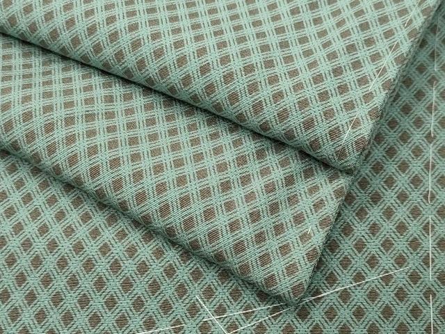 平和屋着物●上質な小紋　菱文　正絹　逸品　未使用　CABK2119gh