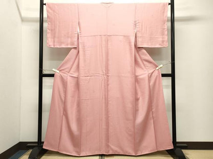 平和屋着物●上質な小紋　草花文　正絹　逸品　未使用　CABK2125gh