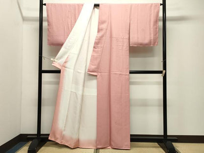 平和屋着物●上質な小紋　草花文　正絹　逸品　未使用　CABK2125gh