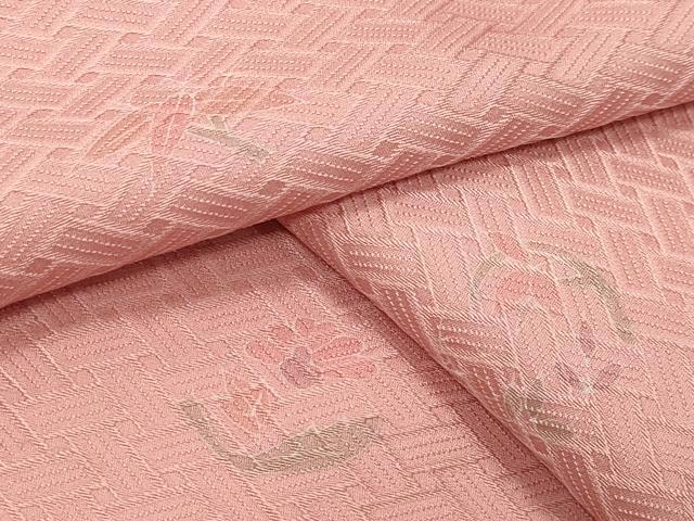 平和屋着物●上質な小紋　草花文　正絹　逸品　未使用　CABK2125gh