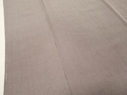 平和屋着物●小紋師　宍戸陵　江戸小紋　万筋　紫鳶色×白色　正絹　逸品　未使用　CABK2126gh