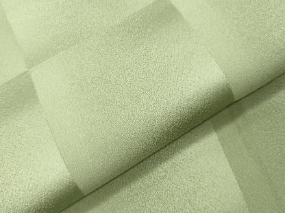 平和屋着物●上質な色無地　市松地紋　抹茶色　正絹　逸品　未使用　CABK2128gh
