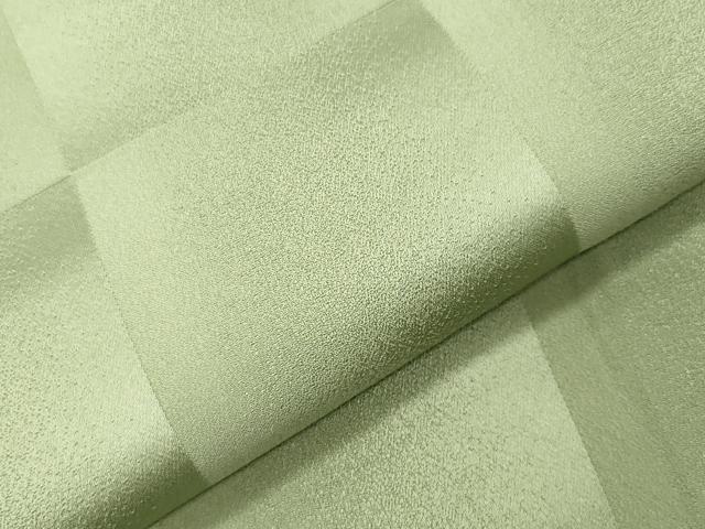 平和屋着物●上質な色無地　市松地紋　抹茶色　正絹　逸品　未使用　CABK2128gh