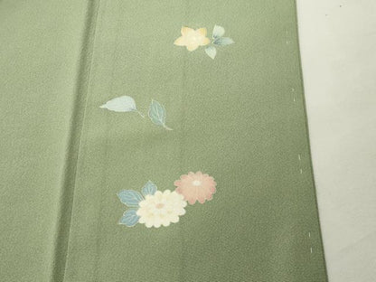平和屋着物●訪問着　友禅　作家物　童子遊び　正絹　逸品　CABK2133gh
