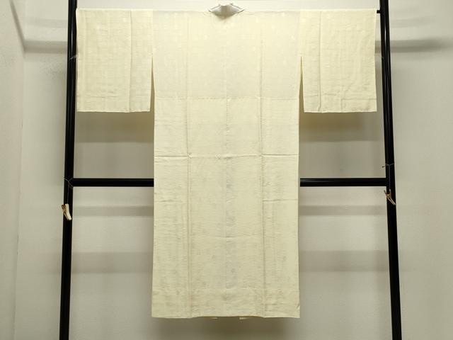 平和屋着物●長襦袢　無双仕立て　市松花地紋　女郎花色　正絹　逸品　CABK2134gh