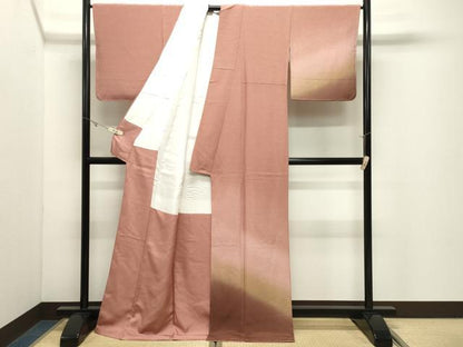 平和屋着物●訪問着　霞文　暈し染め　ロング丈　正絹　逸品　未使用　CABK2135gh