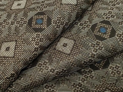 平和屋着物●本場大島紬　龍郷絣　正絹　逸品　CABK2138gh