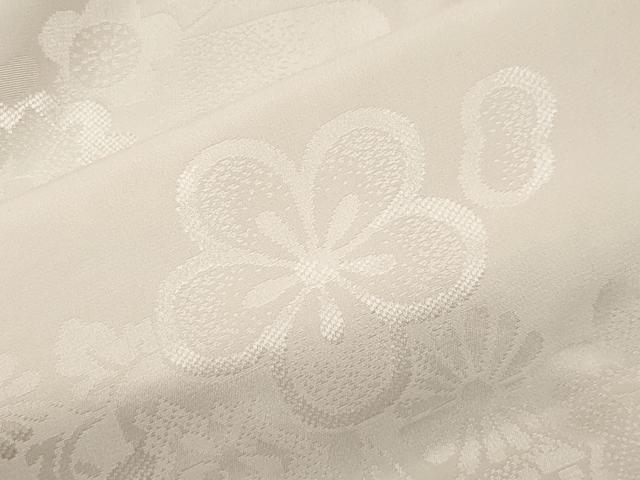 平和屋着物●振袖用長襦袢　袷　御所車地紋　暈し染め　半衿刺繍　正絹　逸品　CABK2154gh