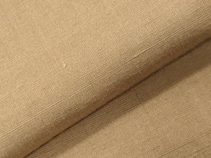 平和屋着物●結城紬　色無地　飴色　正絹　逸品　CABK2155gh