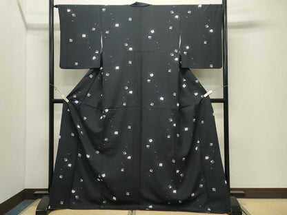 平和屋着物●上質な小紋　源氏香　ロング丈　正絹　逸品　CABK2159gh