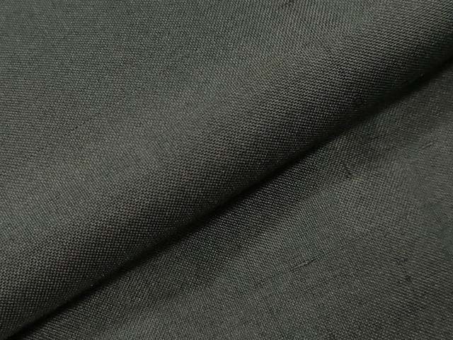 平和屋着物●男性　黒紋付　紬地　正絹　逸品　CABK2162gh