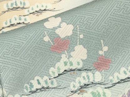平和屋着物●訪問着　松梅文　暈し染め　正絹　逸品　CABK2163gh
