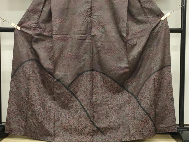 平和屋着物●本場染大島紬　訪問着　鳳凰更紗花唐草文　正絹　逸品　CABK2170gh